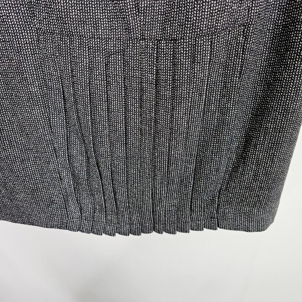 NWT EXPRESS DESIGN STUDIO Wool Skirt size 8 DARK GRAY Preppy Chic Pleated Retro - Picture 8 of 9